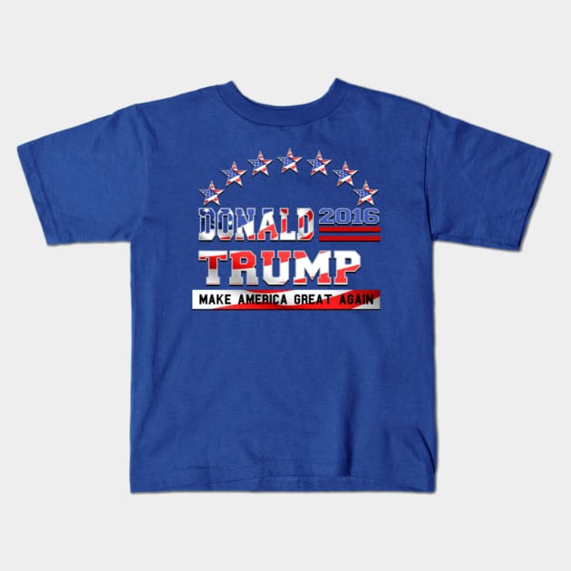 Donald Trump Make America Great Again 4 Kids T-Shirt by Ratherkool